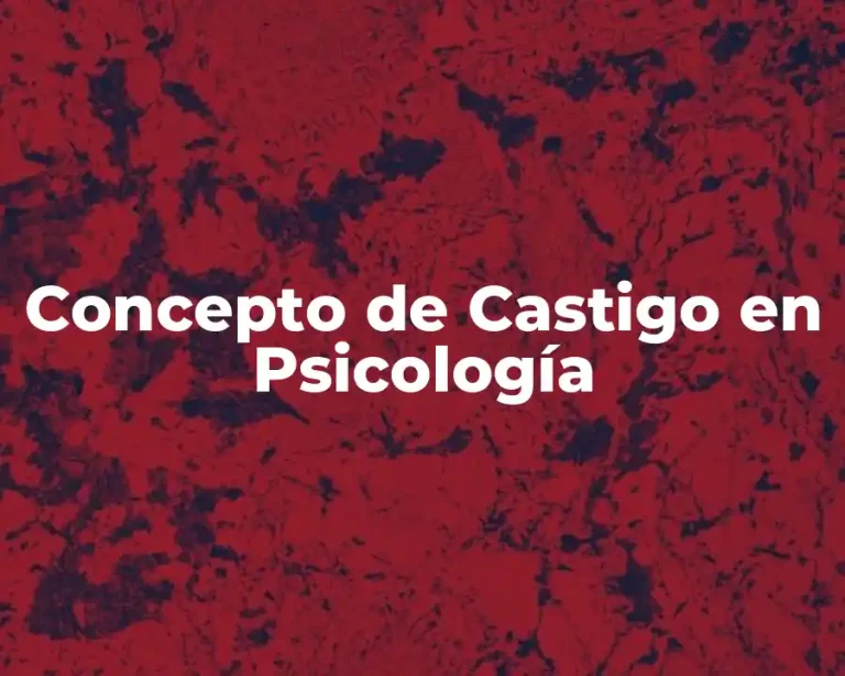 Concepto de Castigo en Psicología