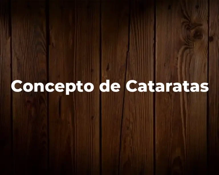 Concepto de Cataratas