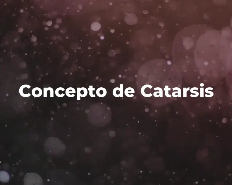 Concepto de Catarsis