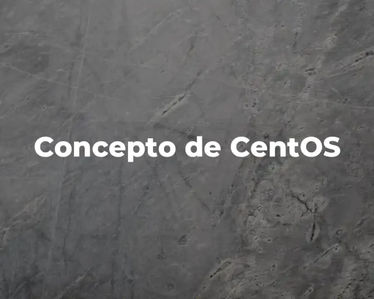 Concepto de CentOS