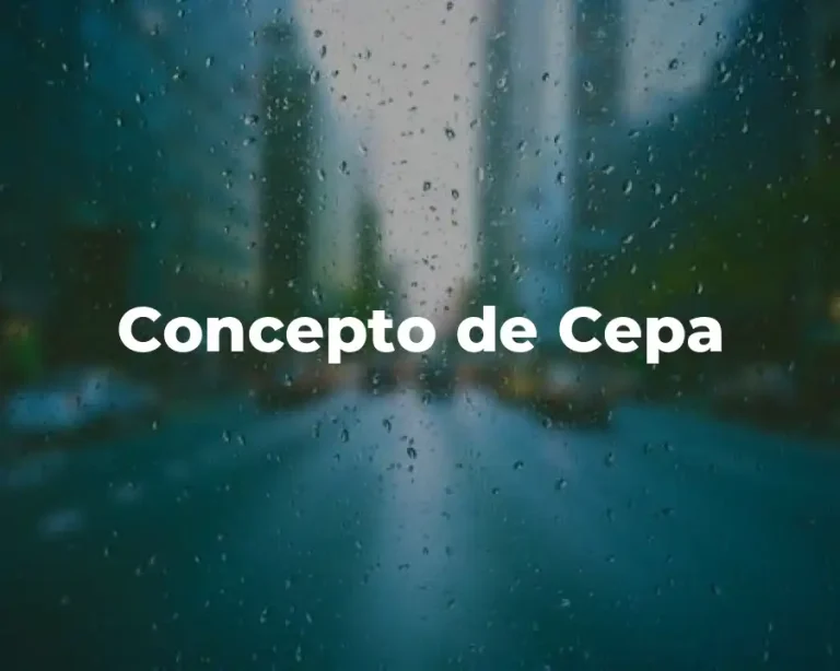 Concepto de Cepa