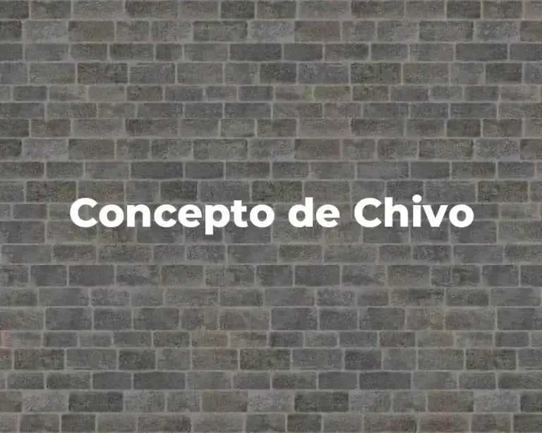 Concepto de Chivo