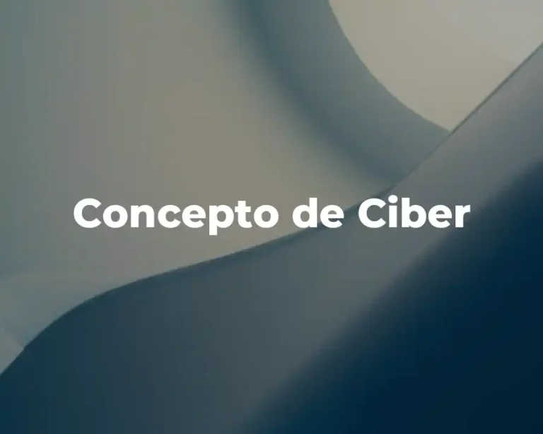 Concepto de Ciber