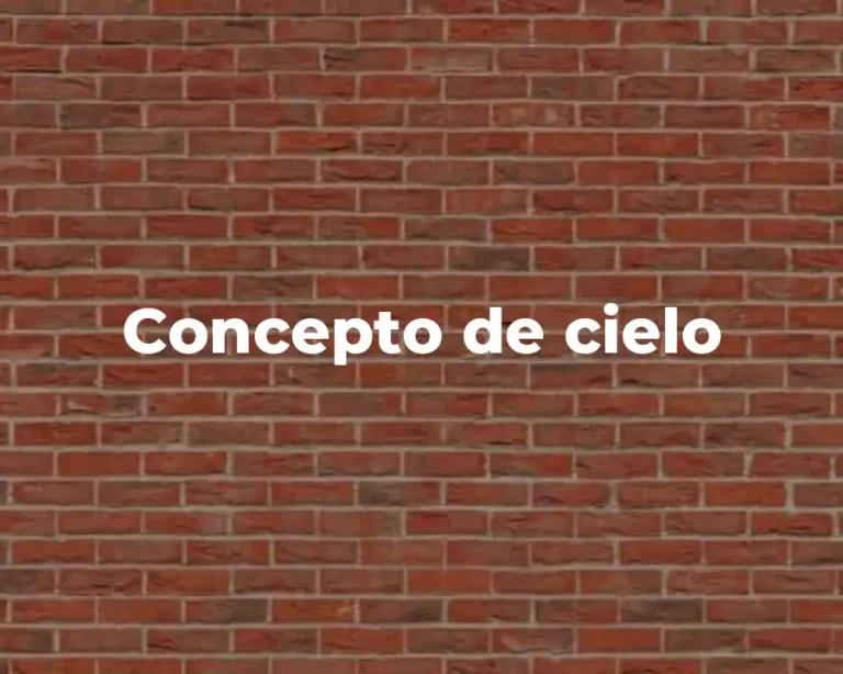 Concepto de cielo