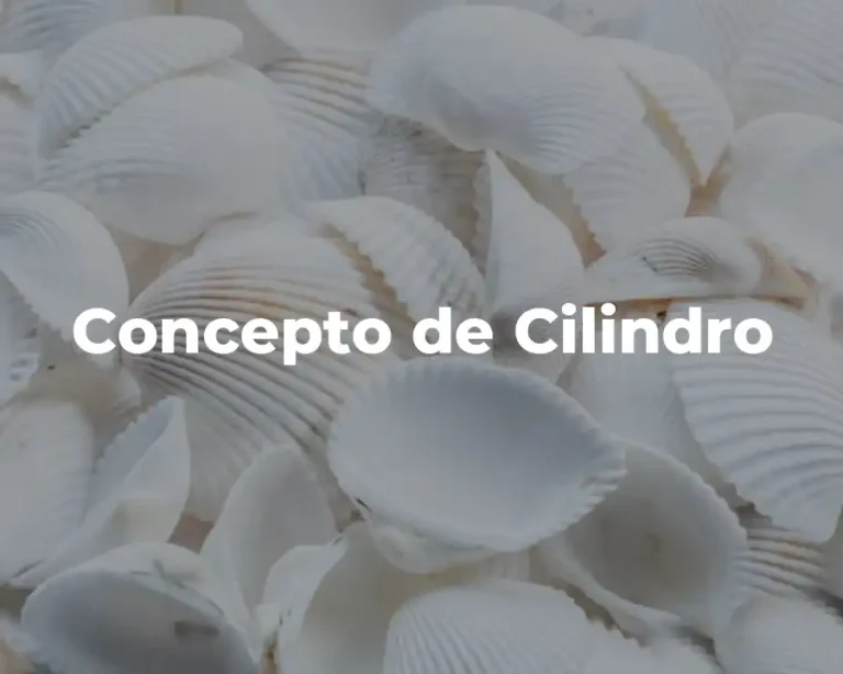 Concepto de Cilindro