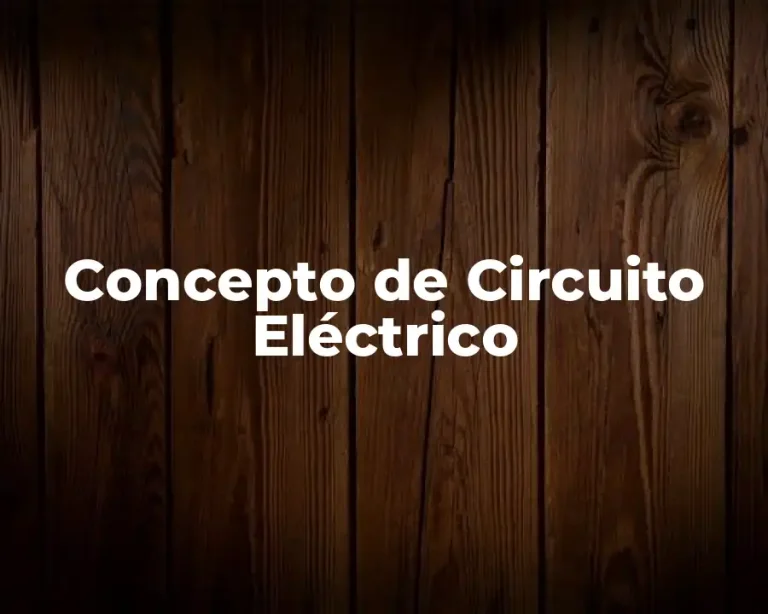 Concepto de Circuito Eléctrico