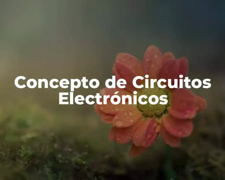 Concepto de Circuitos Electrónicos