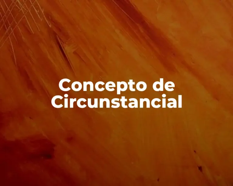 Concepto de Circunstancial