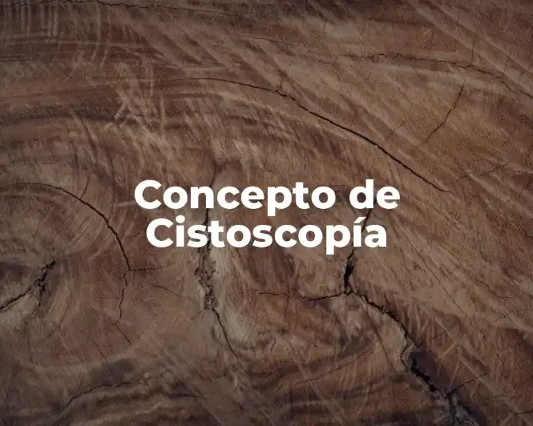 Concepto de Cistoscopía