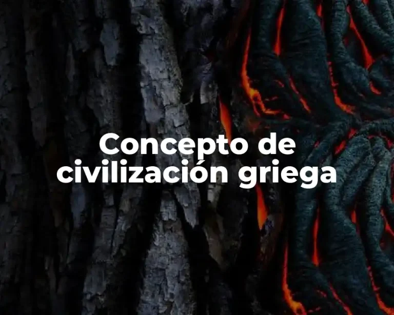 Concepto de civilización griega