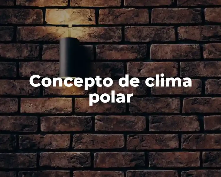 Concepto de clima polar