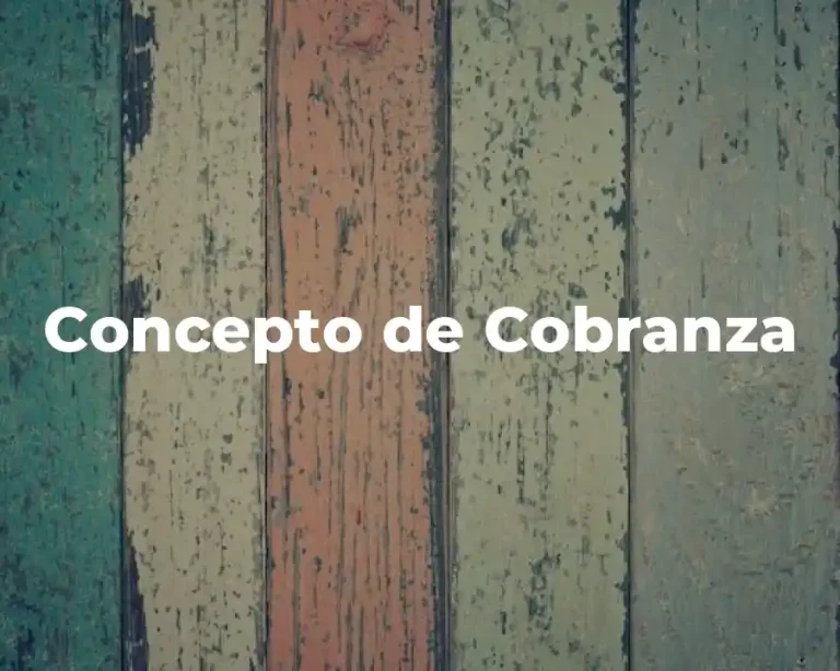 Concepto de Cobranza