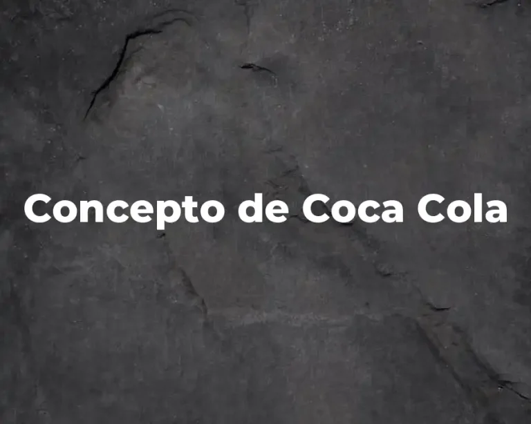Concepto de Coca Cola
