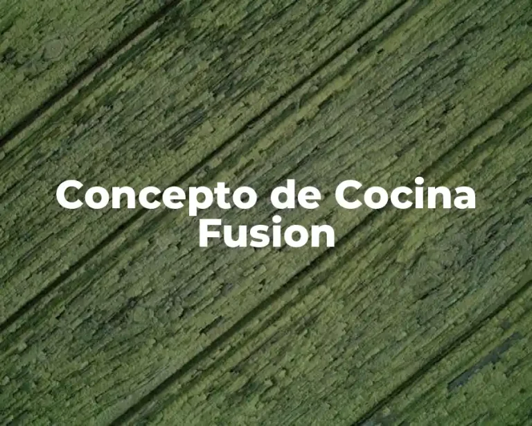 Concepto de Cocina Fusion
