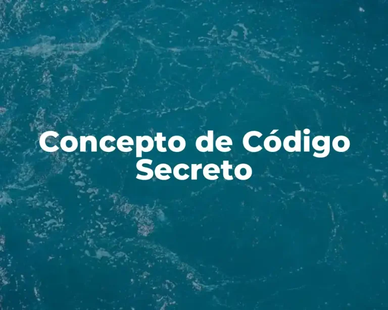 Concepto de Código Secreto