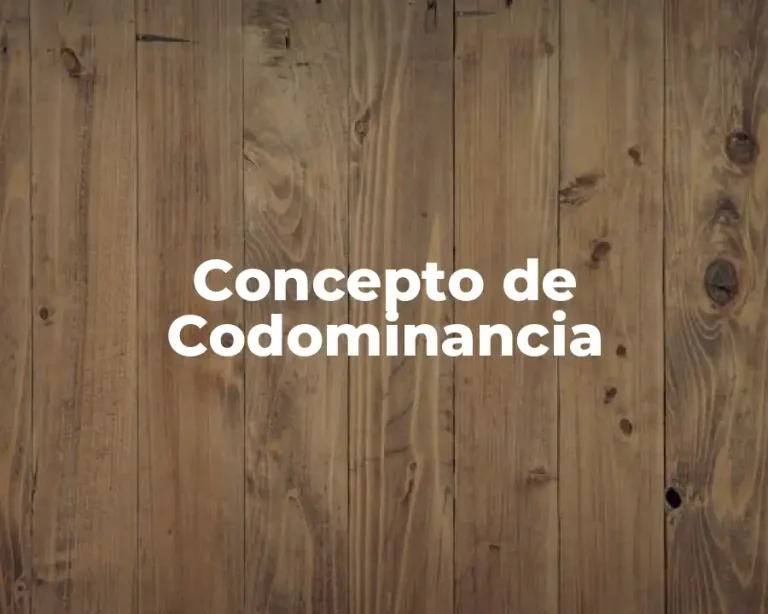 Concepto de Codominancia