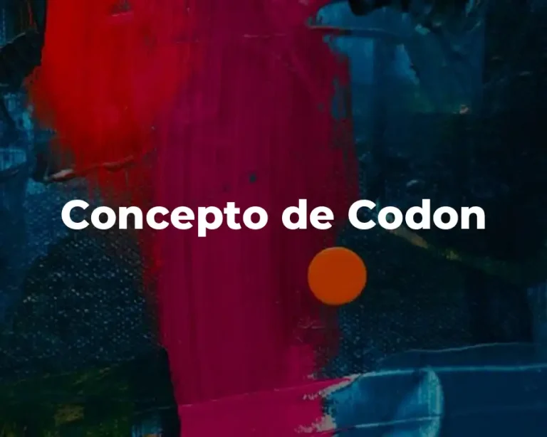 Concepto de Codon