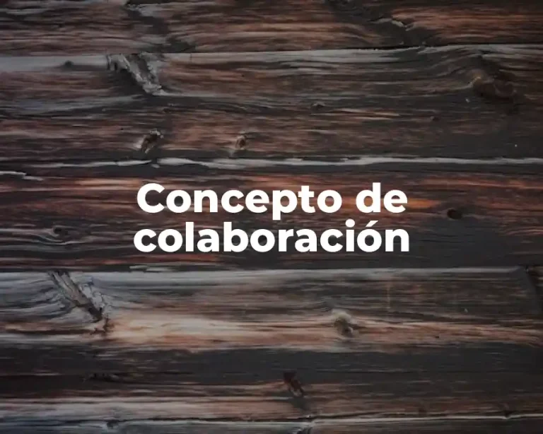 Concepto de colaboración