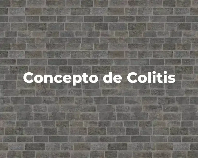 Concepto de Colitis