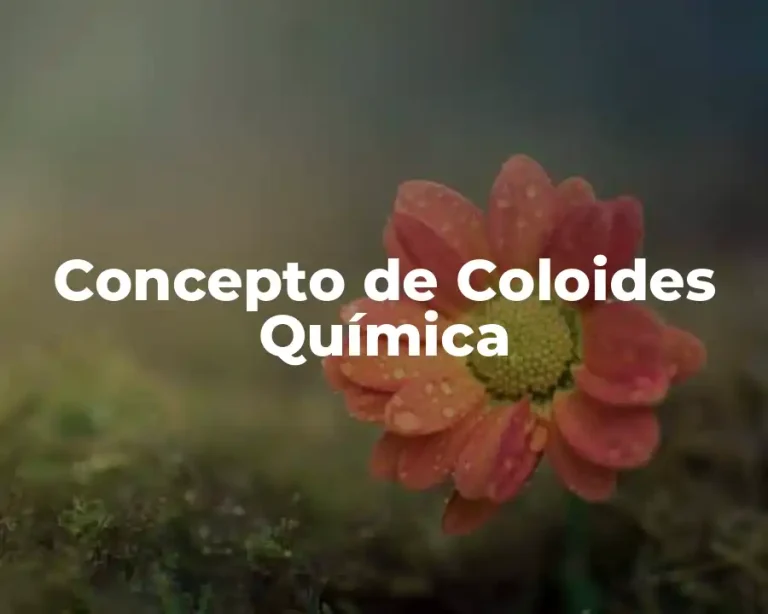 Concepto de Coloides Química