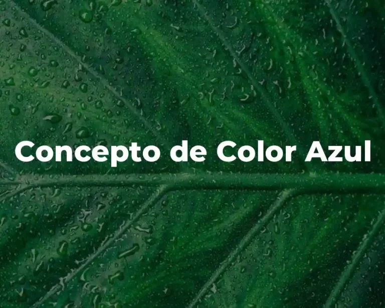 Concepto de Color Azul