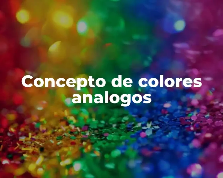 Concepto de colores analogos