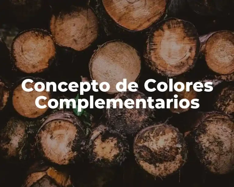 Concepto de Colores Complementarios