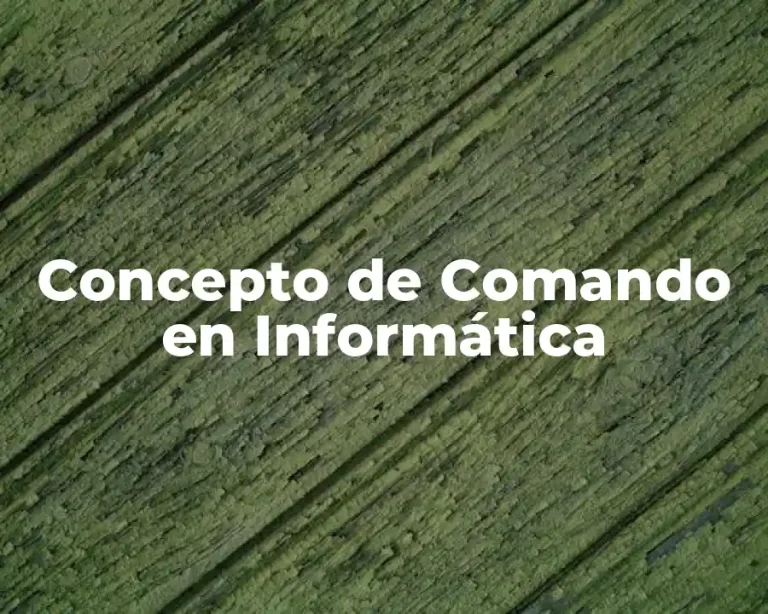 Concepto de Comando en Informática