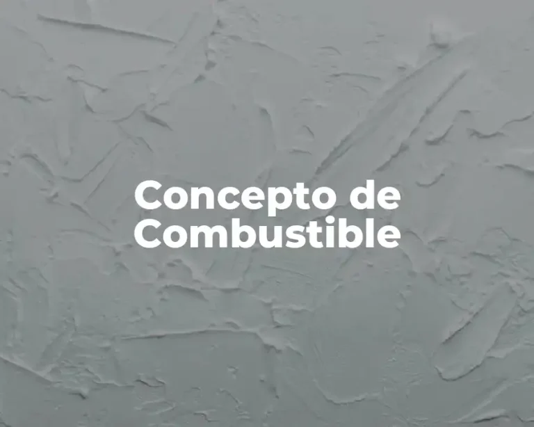 Concepto de Combustible