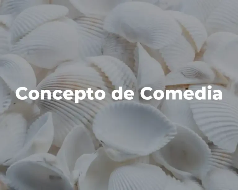 Concepto de Comedia