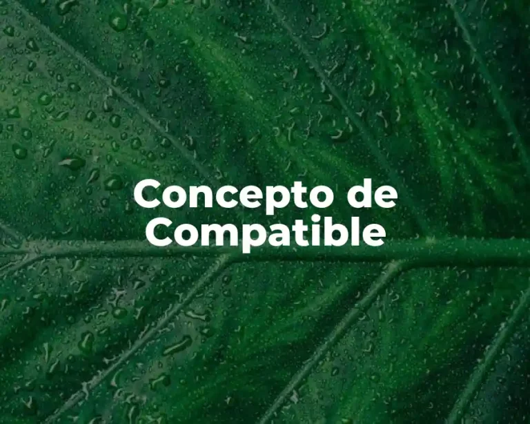 Concepto de Compatible