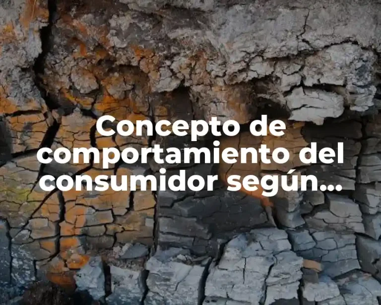 Concepto de comportamiento del consumidor según Kotler