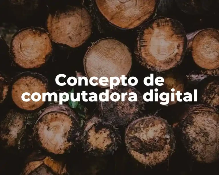 Concepto de computadora digital