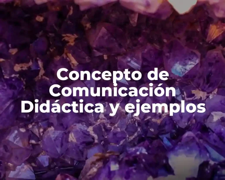 Concepto de Comunicación Didáctica y ejemplos