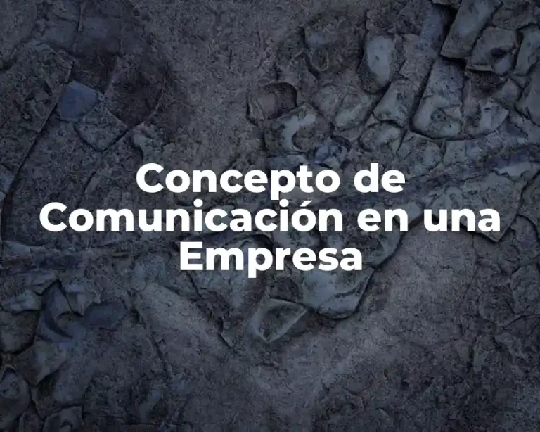 Concepto de Comunicación en una Empresa