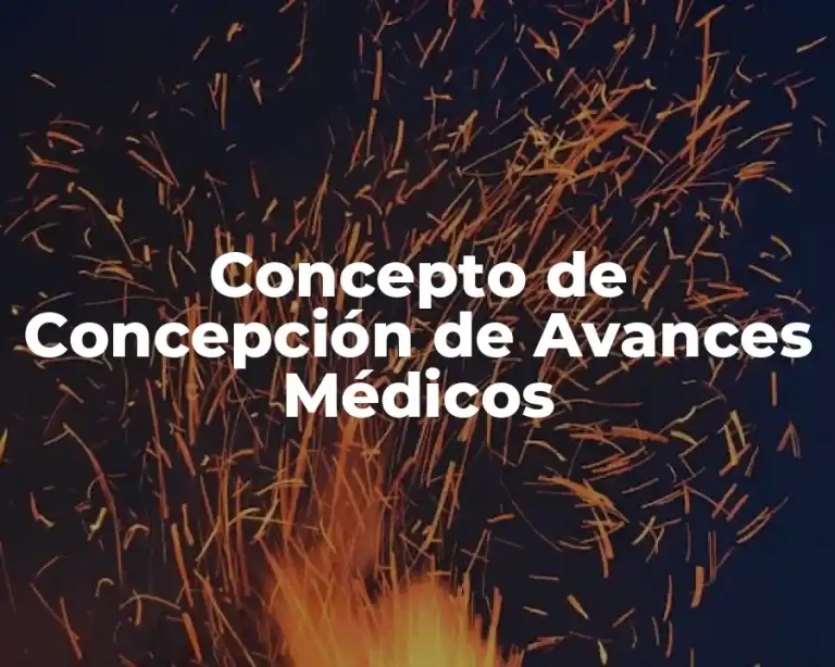 Concepto de Concepción de Avances Médicos