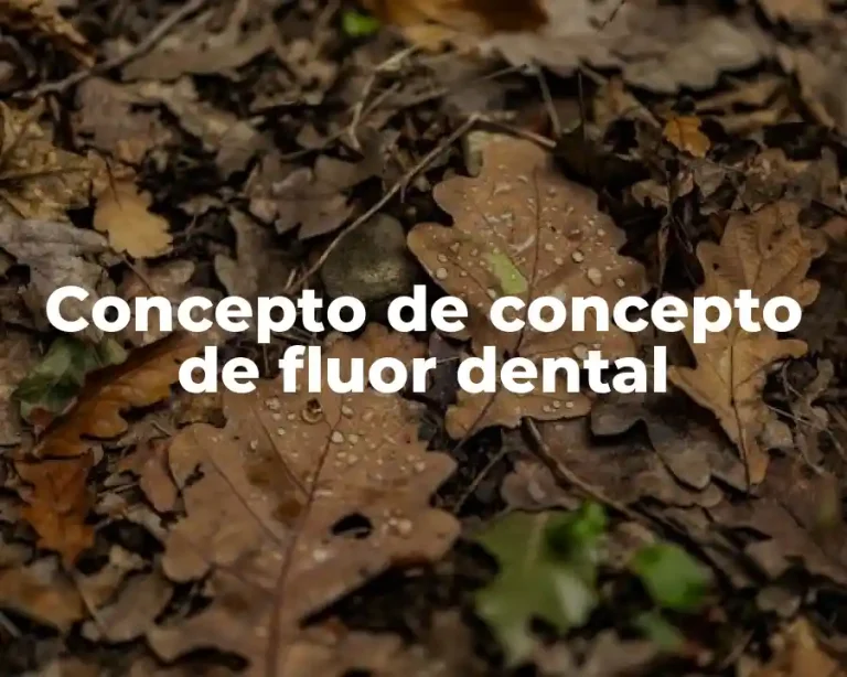 Concepto de concepto de fluor dental