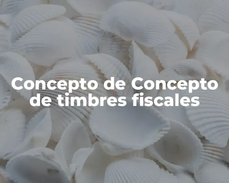 Concepto de Concepto de timbres fiscales