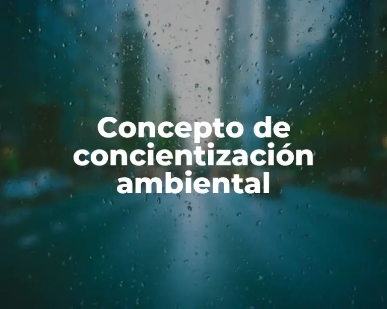 Concepto de concientización ambiental
