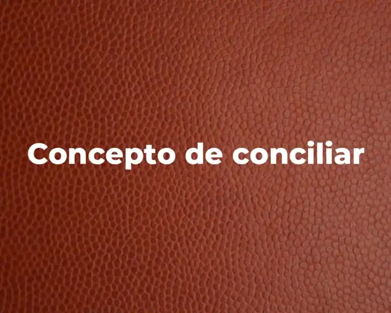 Concepto de conciliar