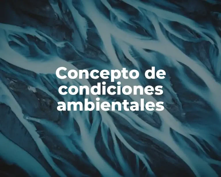 Concepto de condiciones ambientales