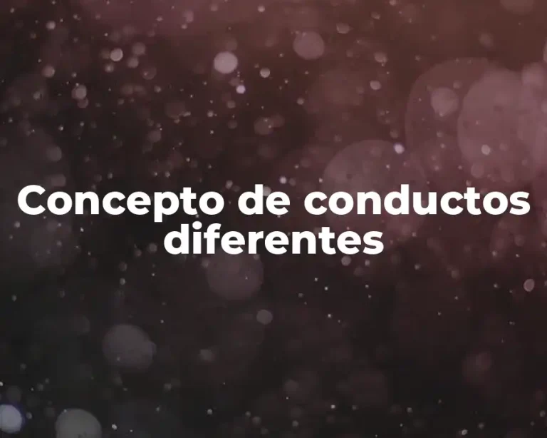 Concepto de conductos diferentes