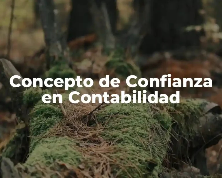 Concepto de Confianza en Contabilidad