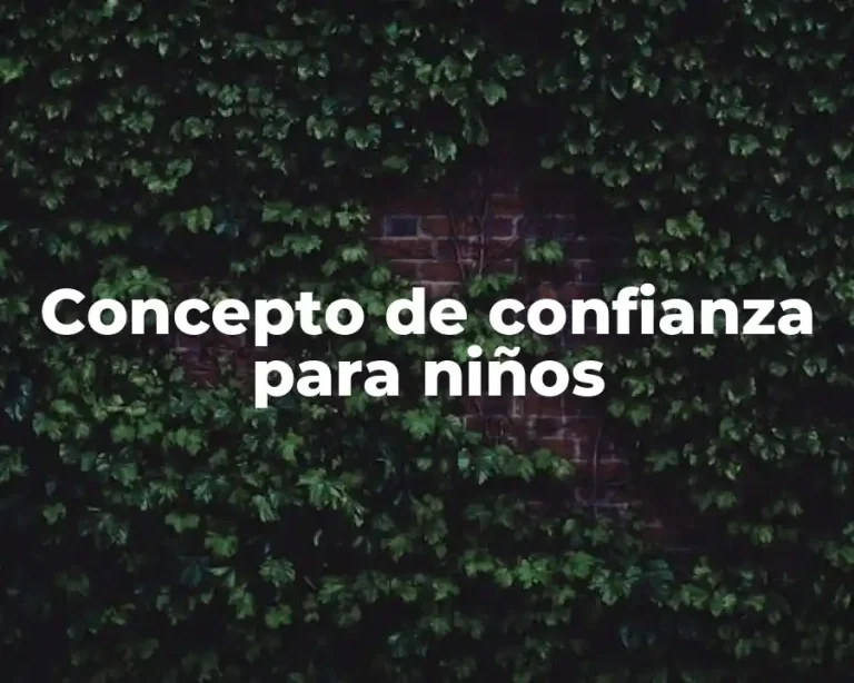 Concepto de confianza para niños