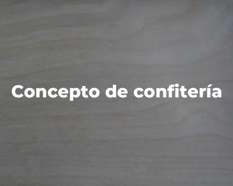 Concepto de confitería