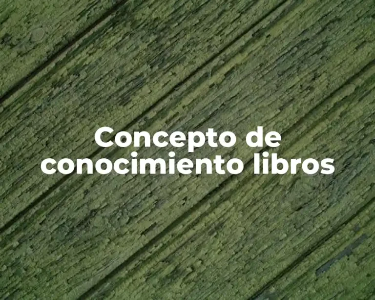Concepto de conocimiento libros