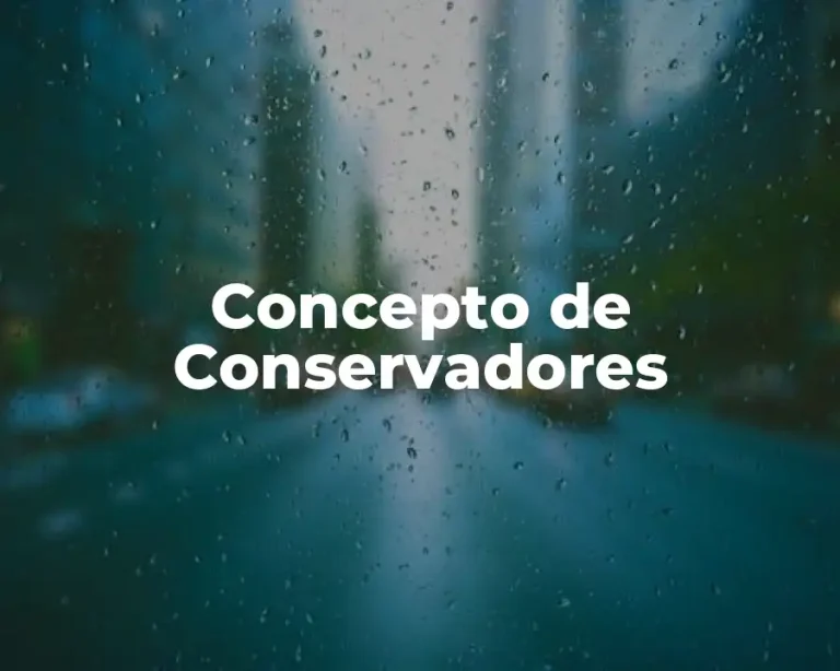 Concepto de Conservadores