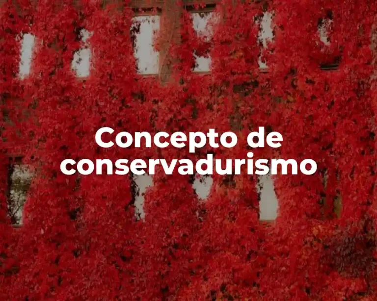 Concepto de conservadurismo