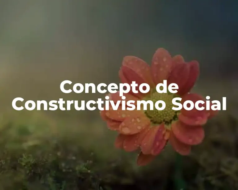 Concepto de Constructivismo Social