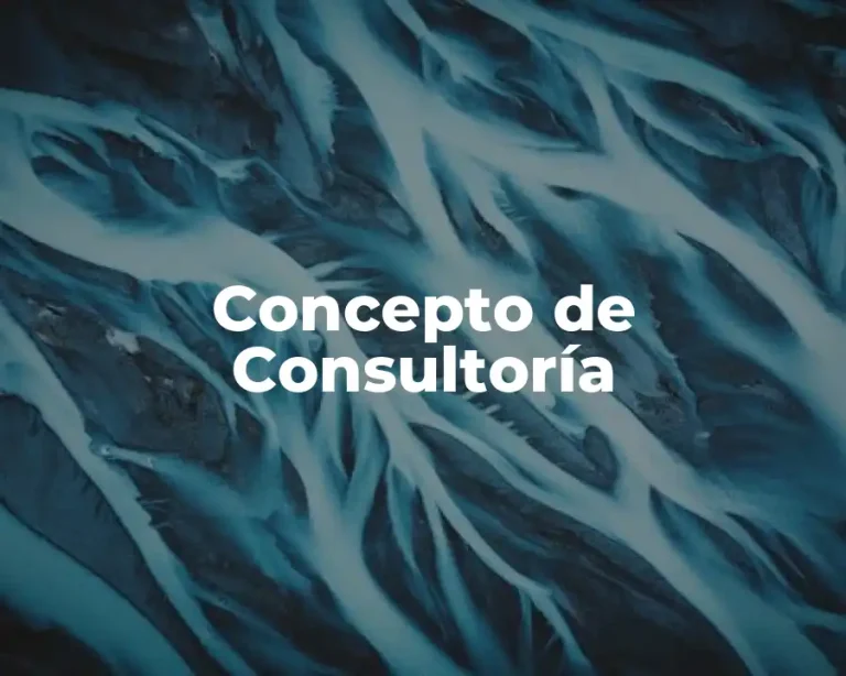 Concepto de Consultoría